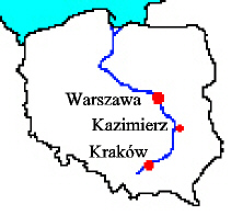 contour map of Poland